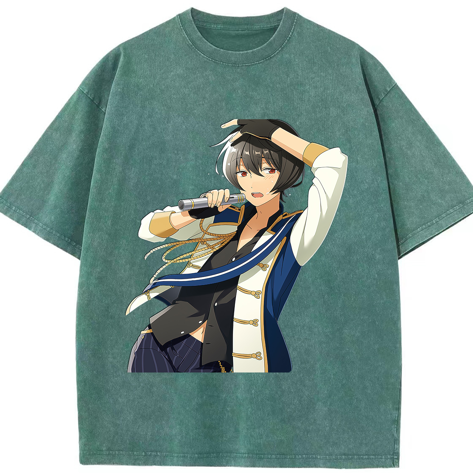 （画像用） あんさんぶるスターズ! Ensemble Stars 綿100% ヴィンテージ風 半袖Tシャツ（フロントプリント）